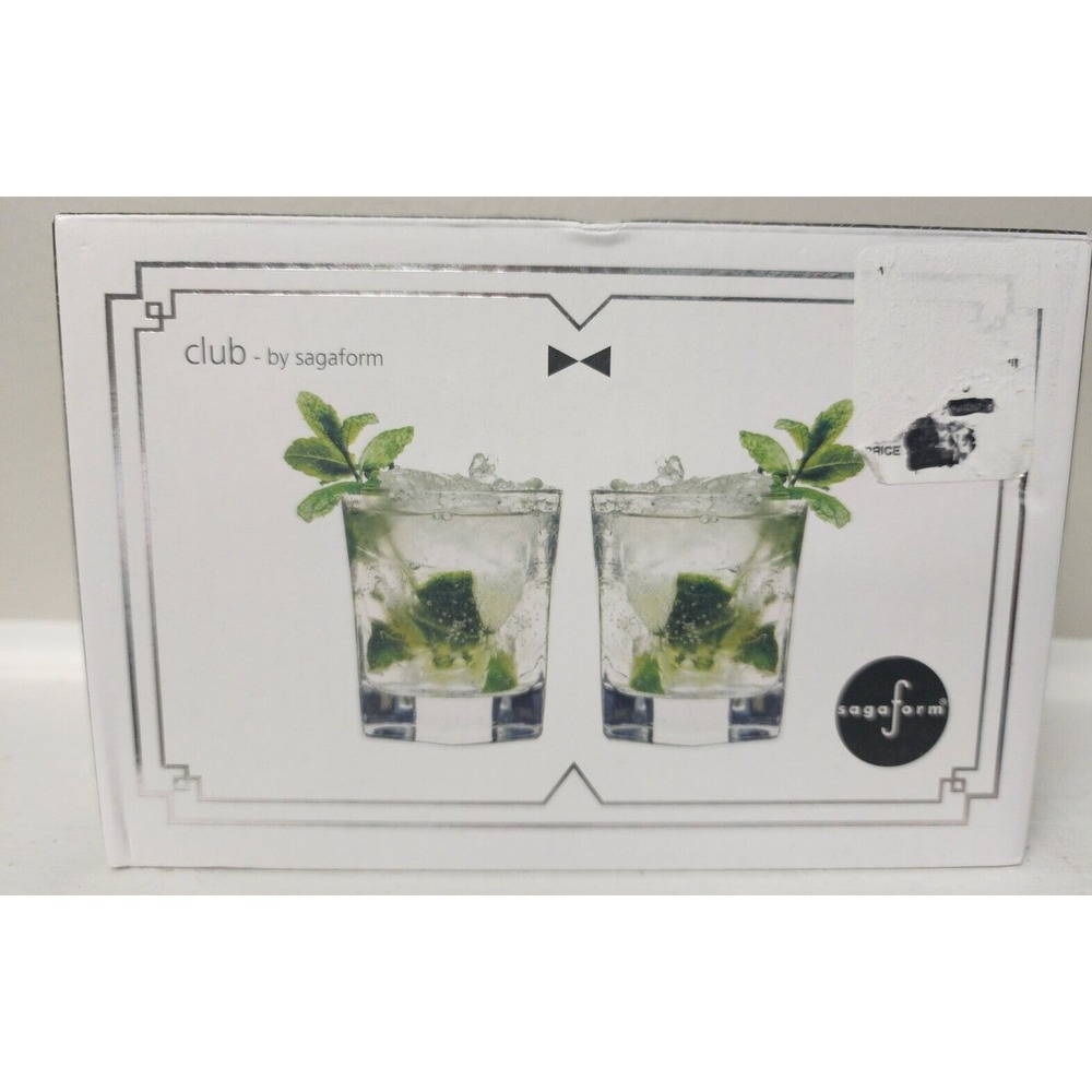 Sagaform set of 2 Club Tumblers Glasses     NIP
